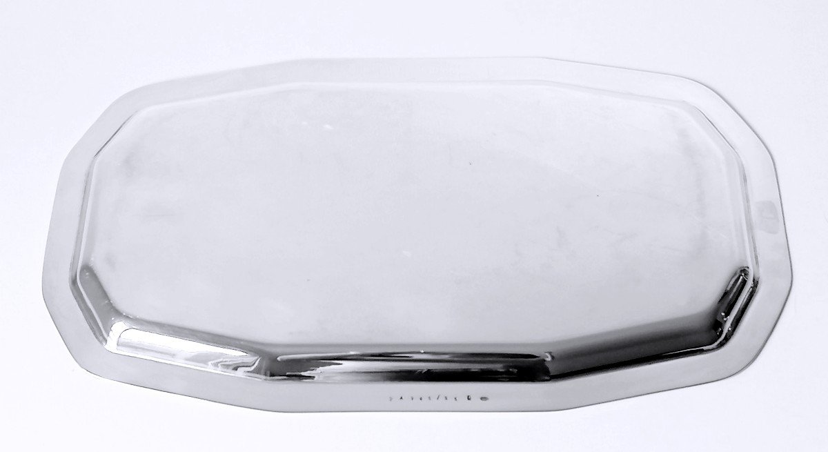 Solid Silver Art Deco Tray-photo-1