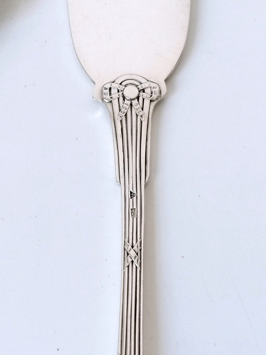 Cutlery For Serving Ice Cream In Solid Silver-photo-1
