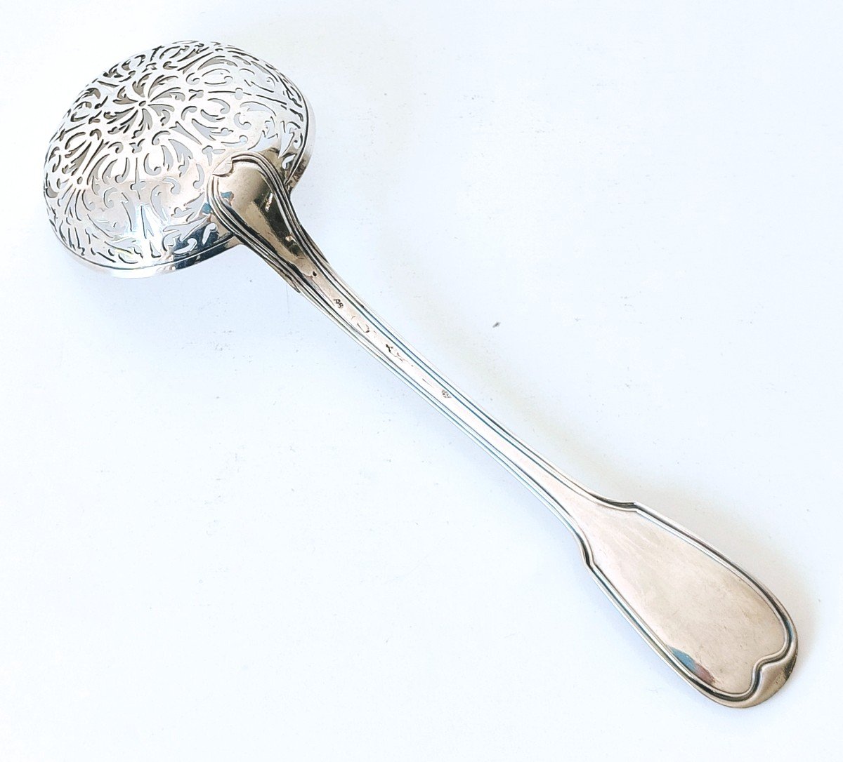 Sprinkling Spoon In Solid Silver 18th -photo-2