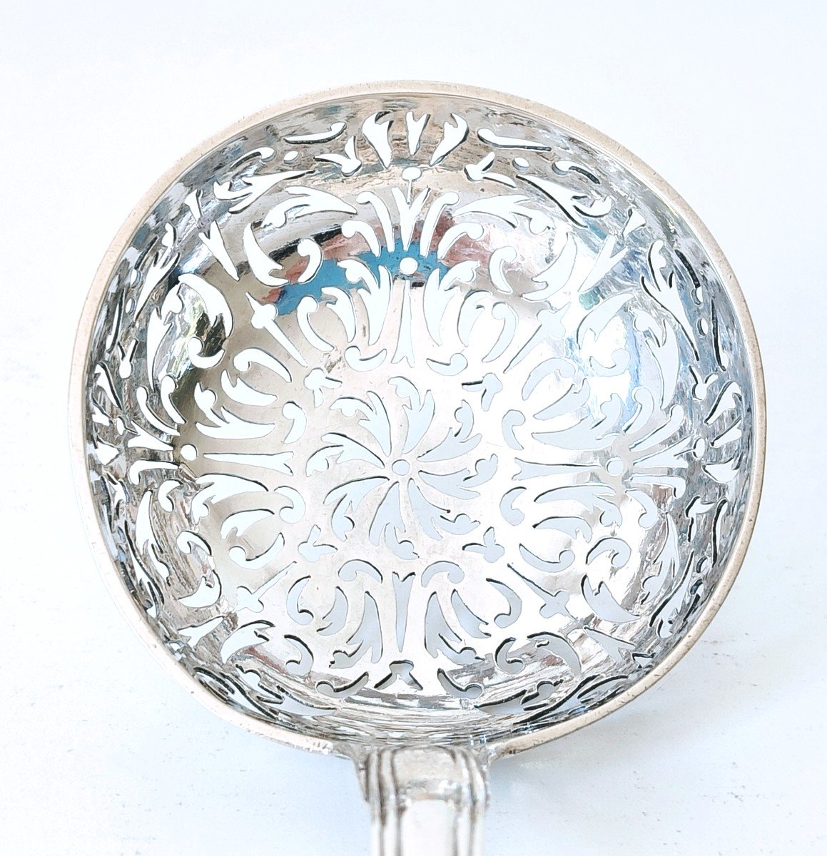 Sprinkling Spoon In Solid Silver 18th -photo-1