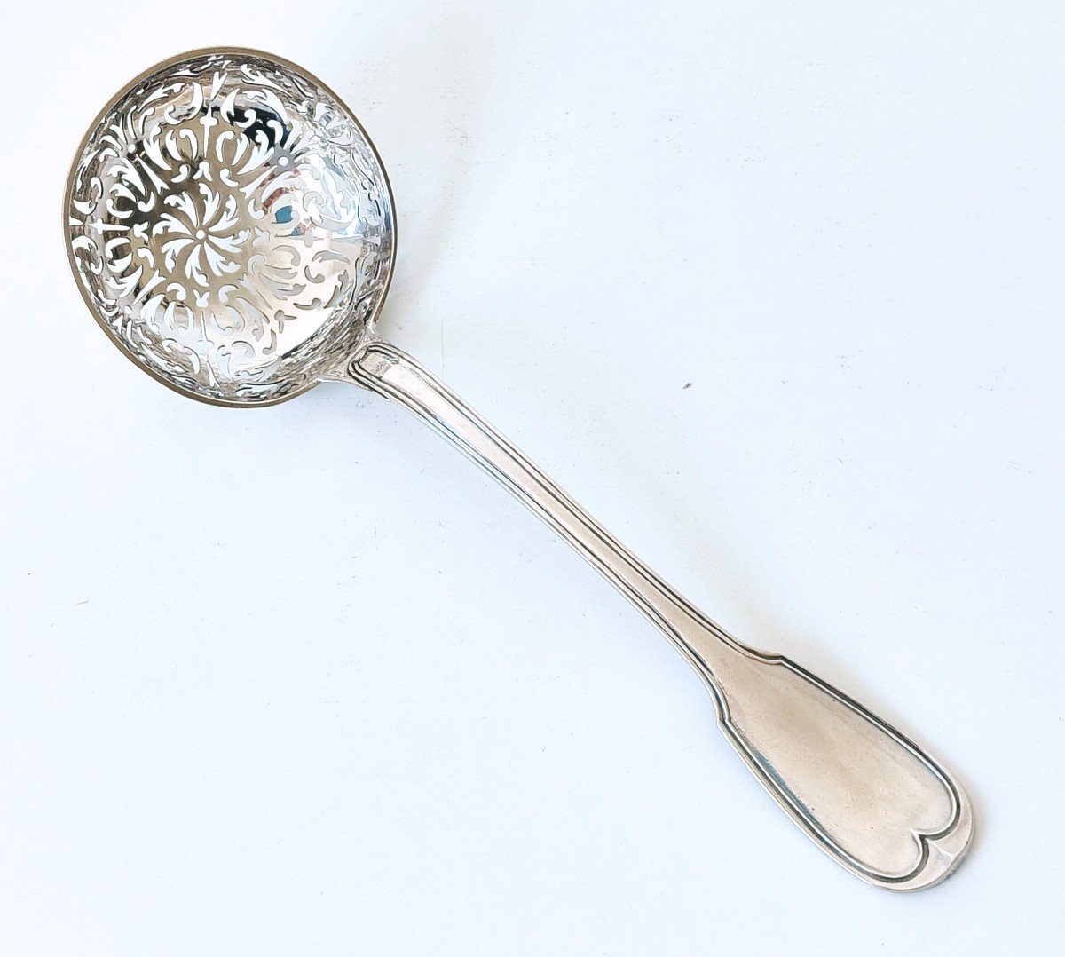 Sprinkling Spoon In Solid Silver 18th 