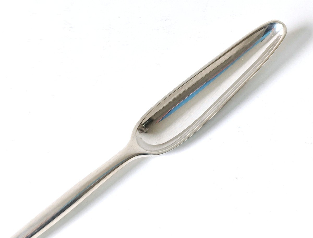 Solid Silver Marrow Spoon Joseph Germain Dutalis -photo-1