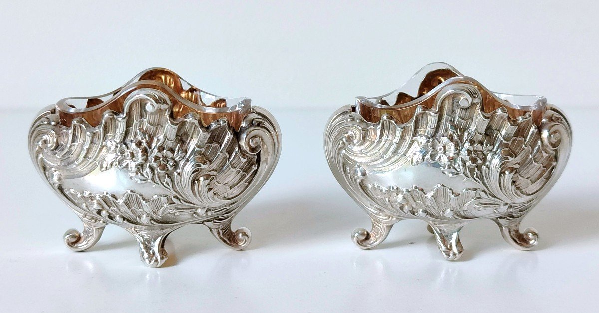 Six Solid Silver Salt Shakers -photo-3