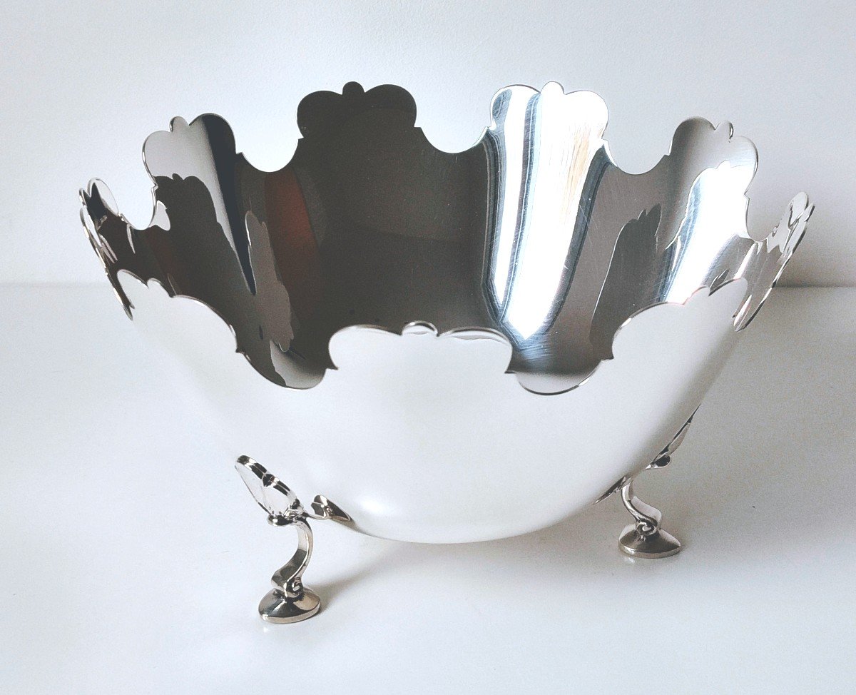 Grande coupe, milieu de table en argent massif Tiffany & Co -photo-4