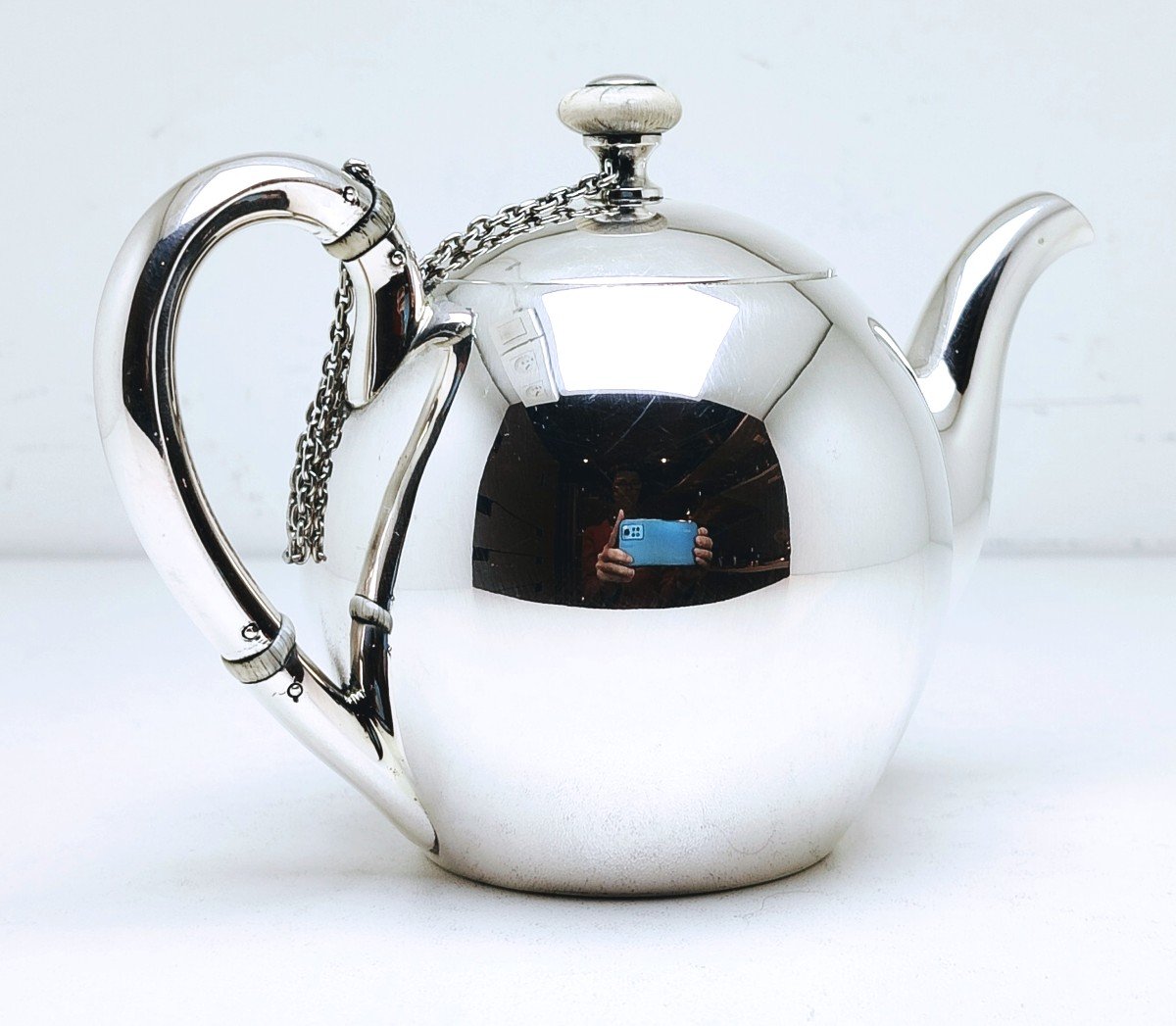 Solid Silver Teapot Ivan Khlebnikov -photo-3