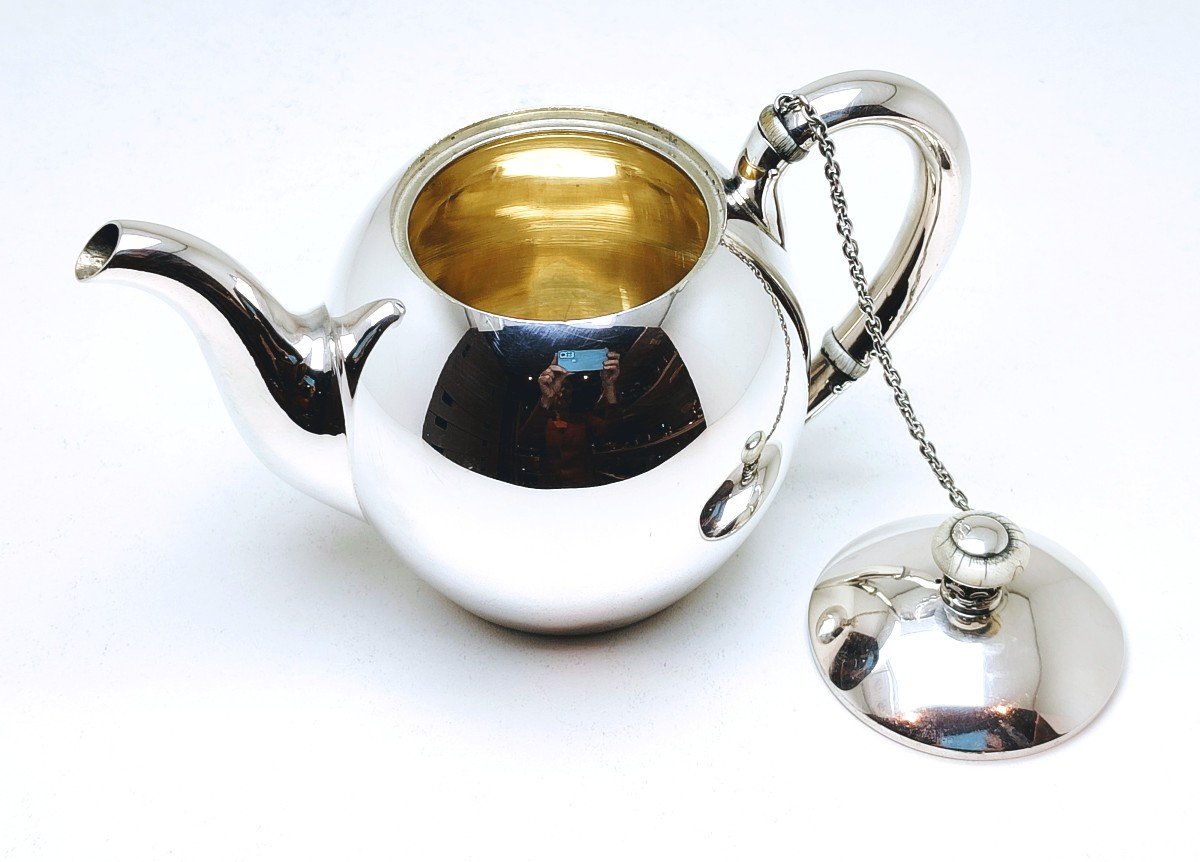 Solid Silver Teapot Ivan Khlebnikov -photo-1