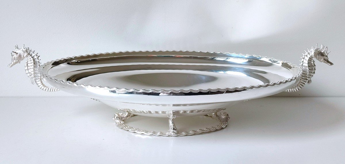 Art Deco Centerpiece In Solid Silver -photo-2