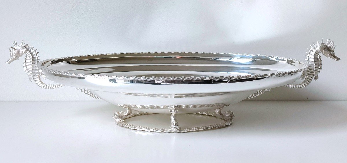 Art Deco Centerpiece In Solid Silver 