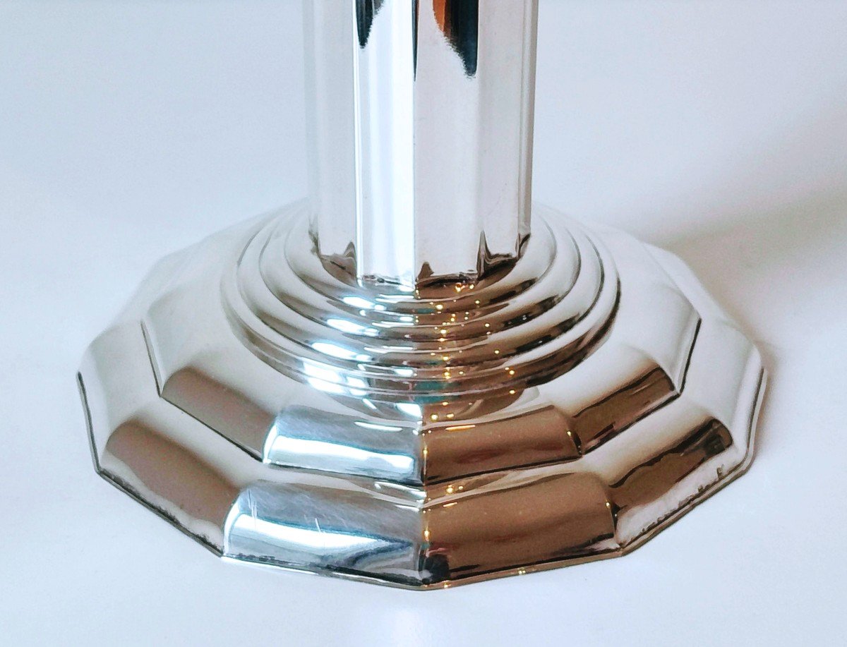 Grand coupe art deco en argent massif -photo-1