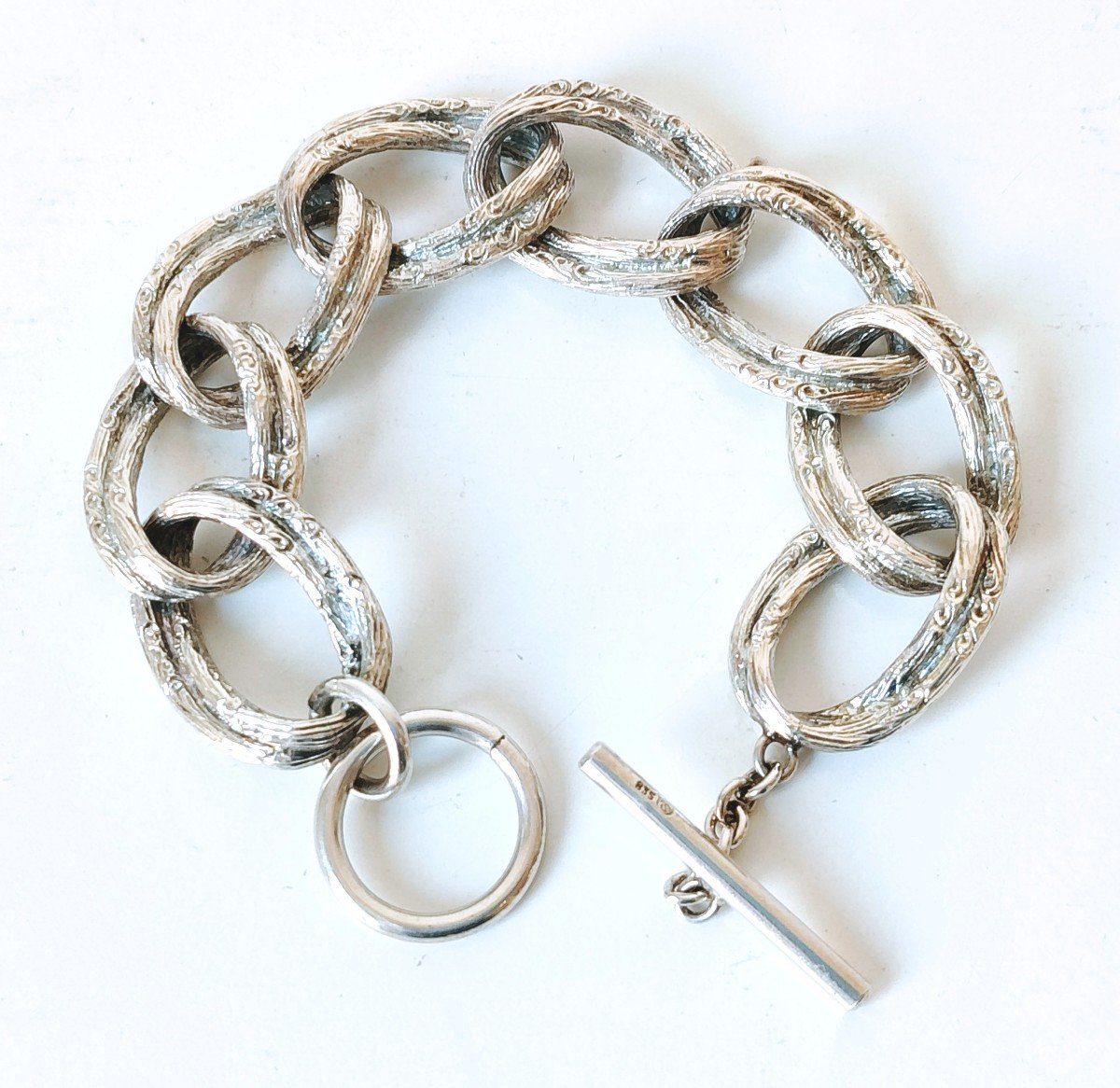 Solid Silver Bracelet -photo-2