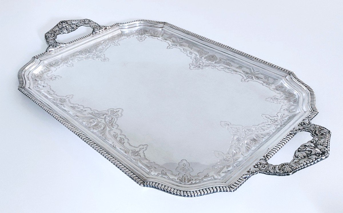 Solid Silver Serving Tray -photo-3