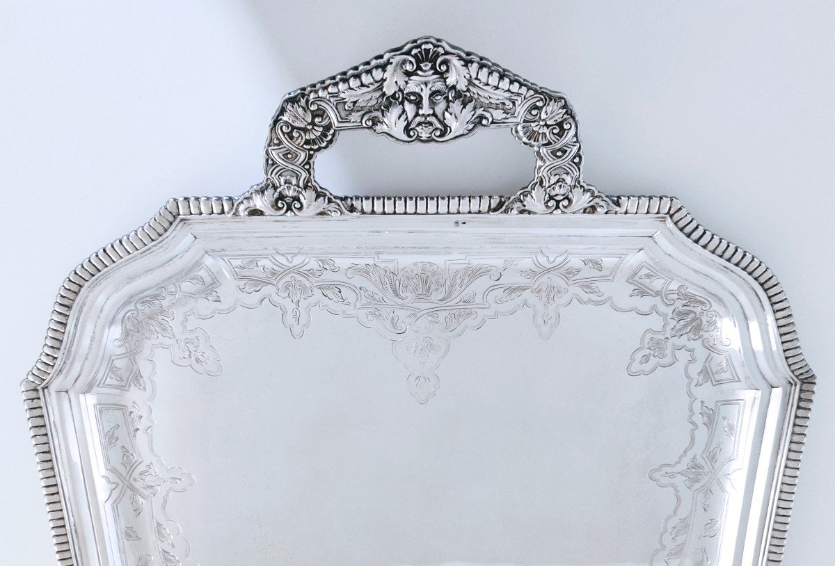 Solid Silver Serving Tray -photo-1