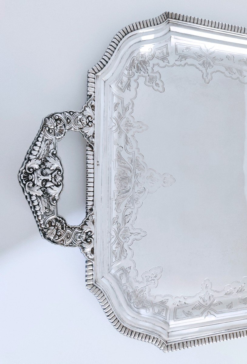 Solid Silver Serving Tray -photo-2