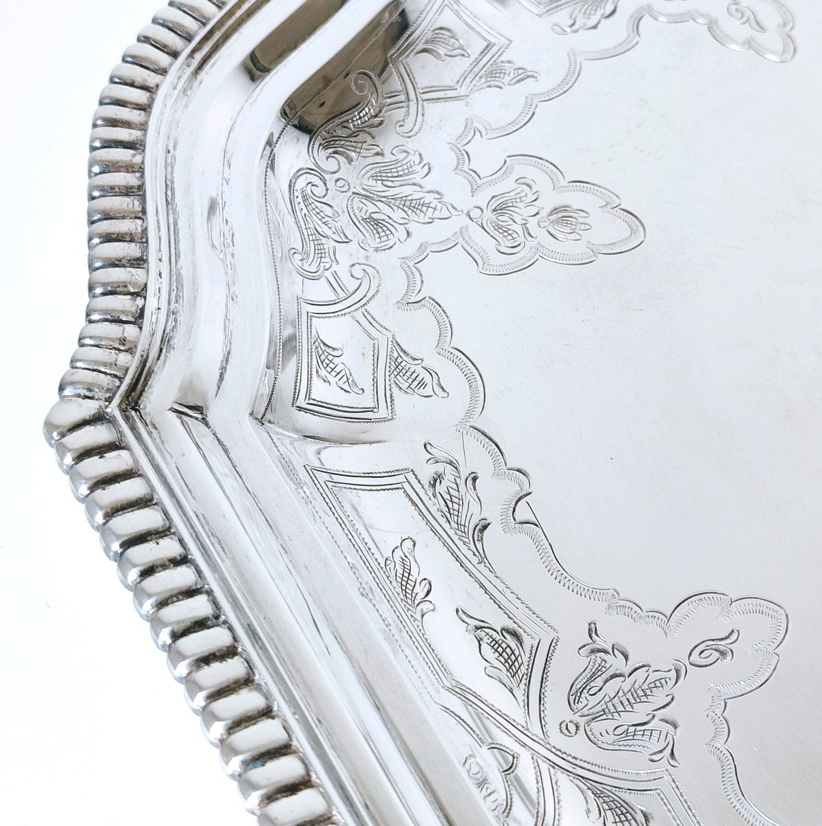 Solid Silver Serving Tray -photo-5