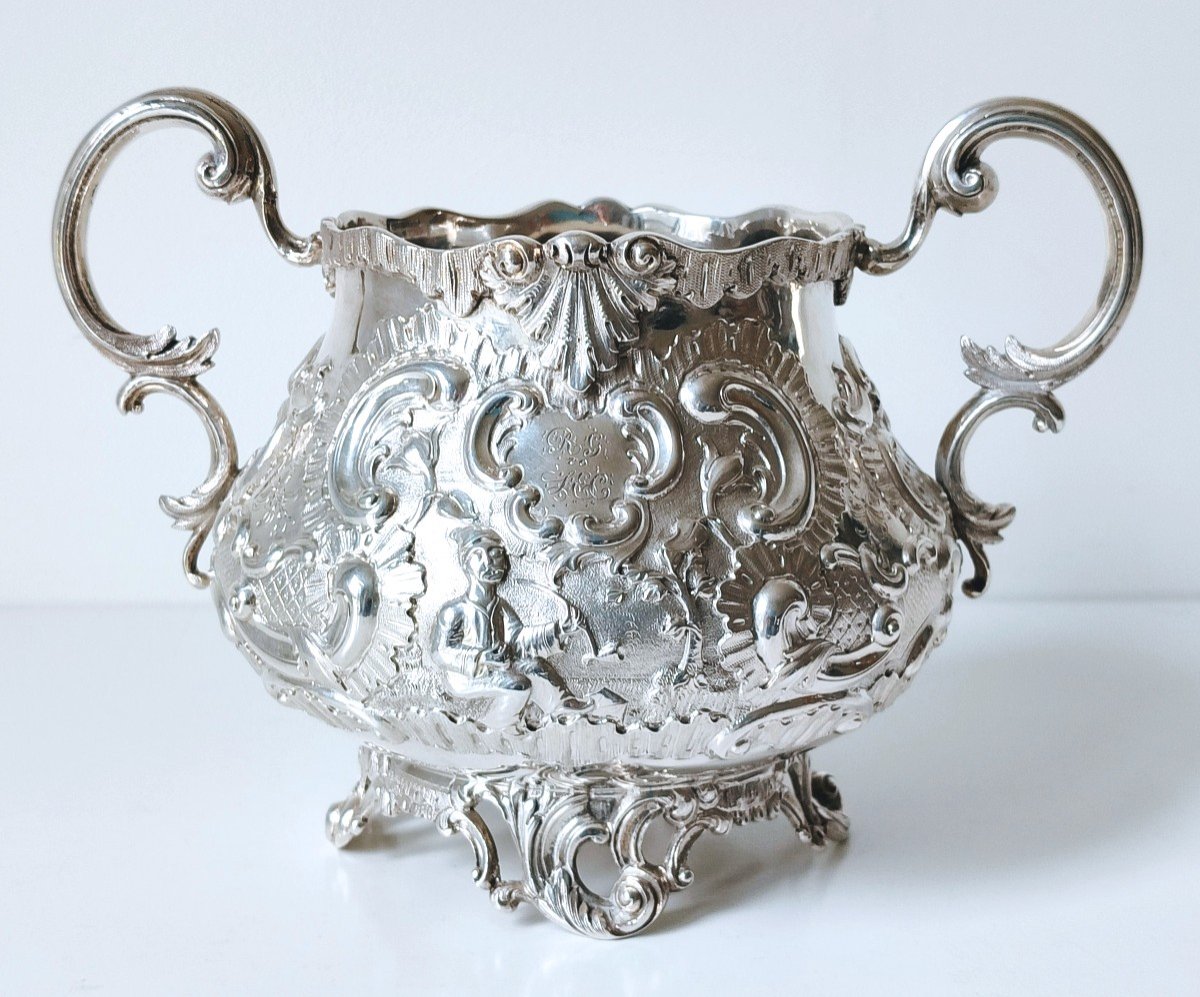 Solid Silver Sugar Bowl 