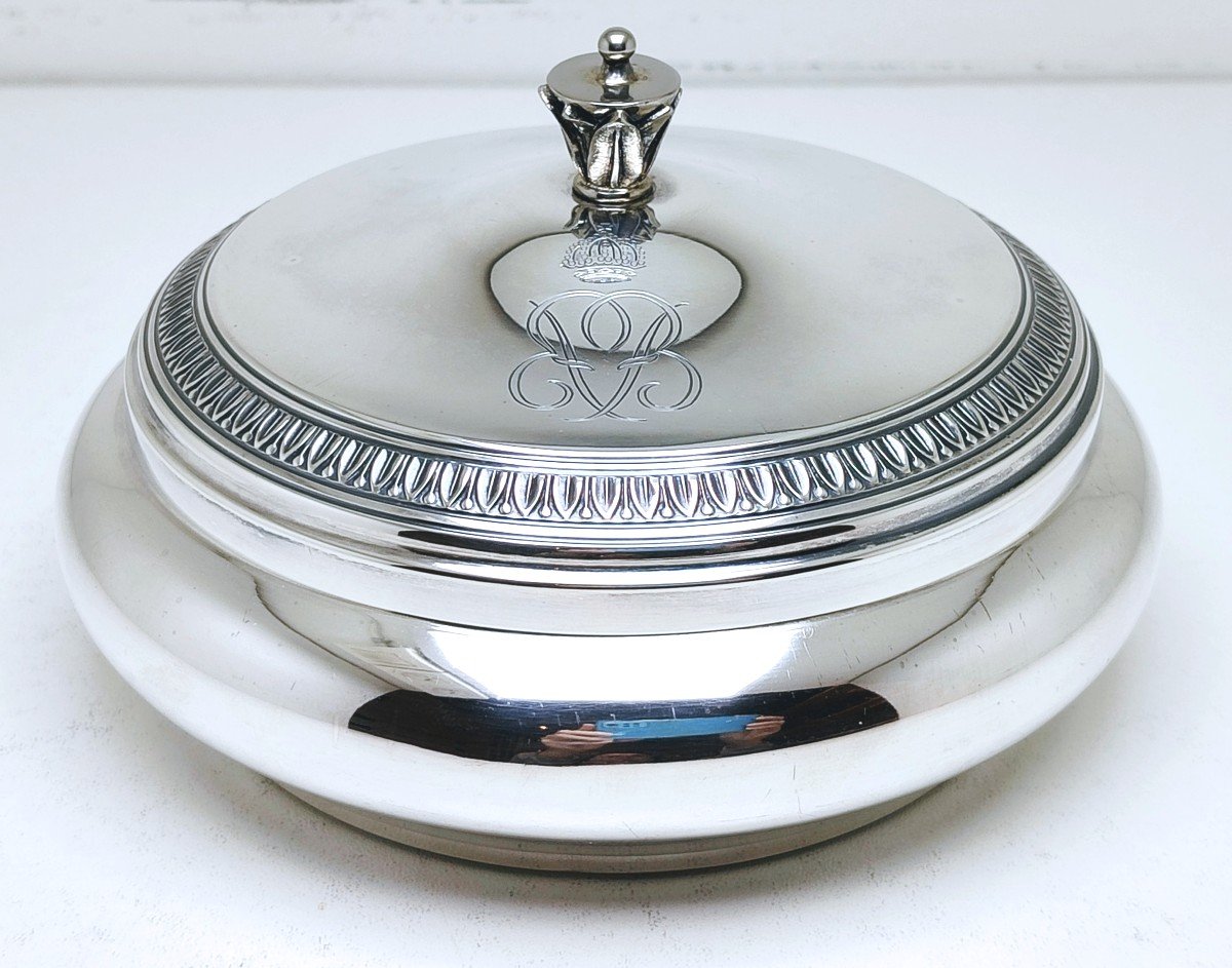 Belgian Royal Cipher Candy Box In Solid Silver -photo-2