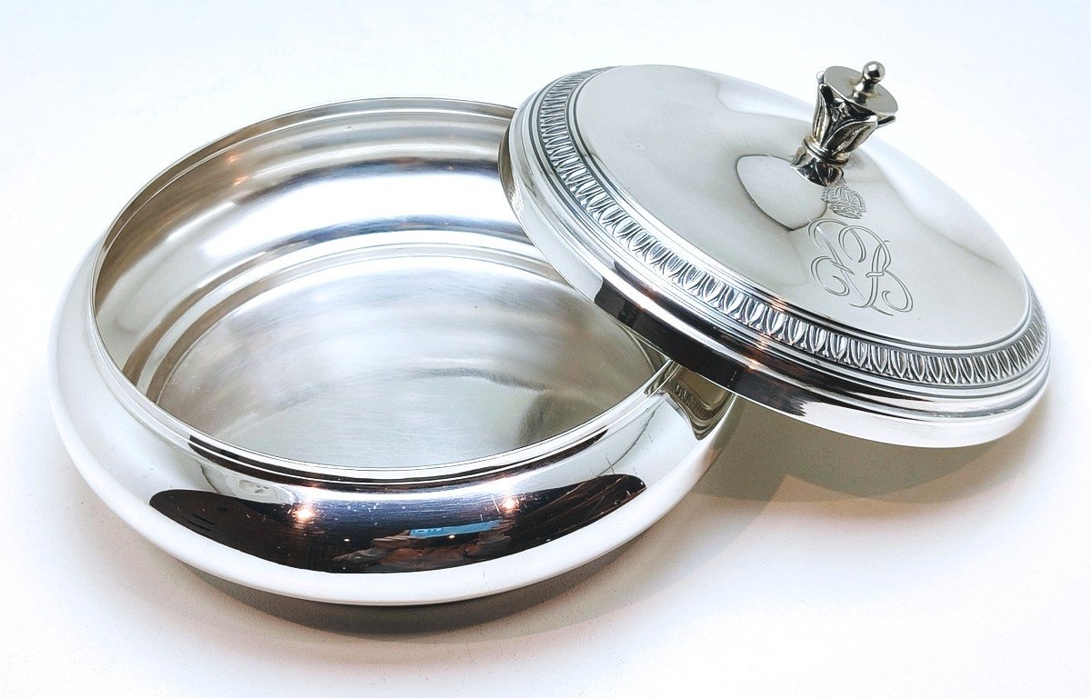 Belgian Royal Cipher Candy Box In Solid Silver -photo-4