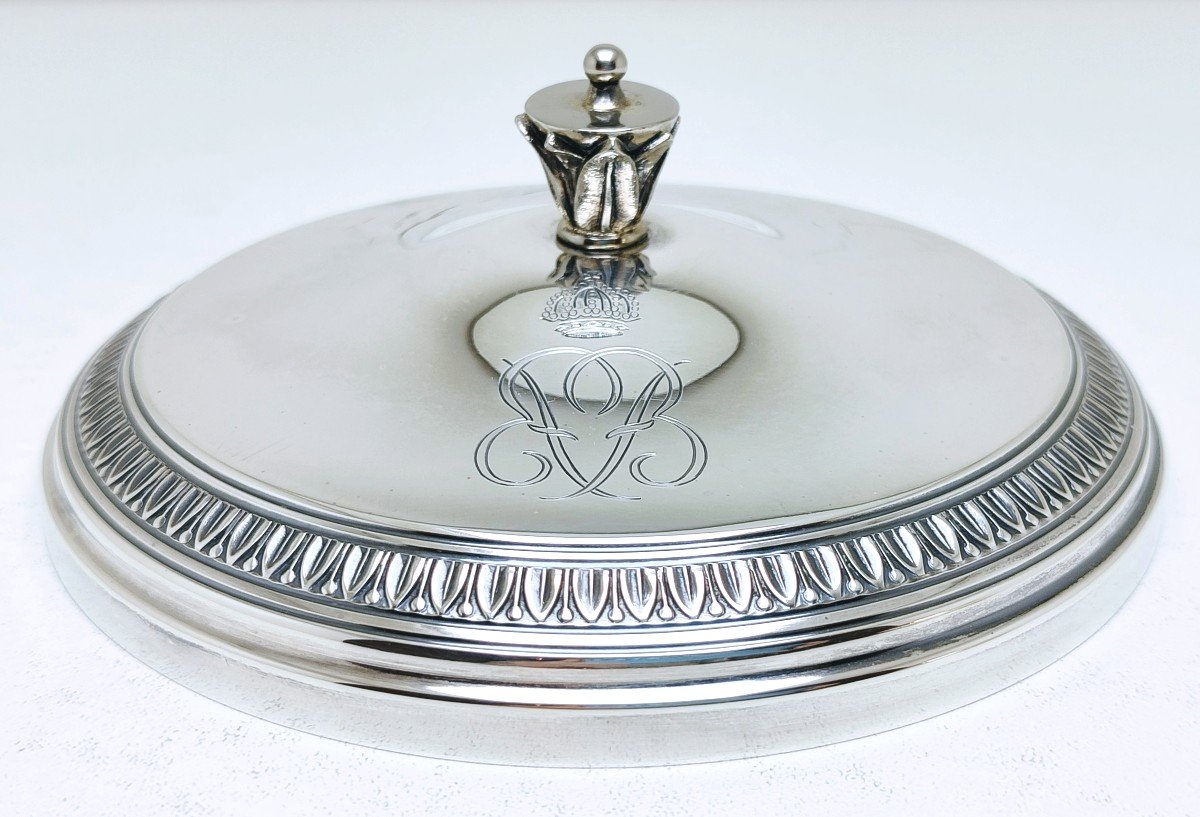 Belgian Royal Cipher Candy Box In Solid Silver -photo-3