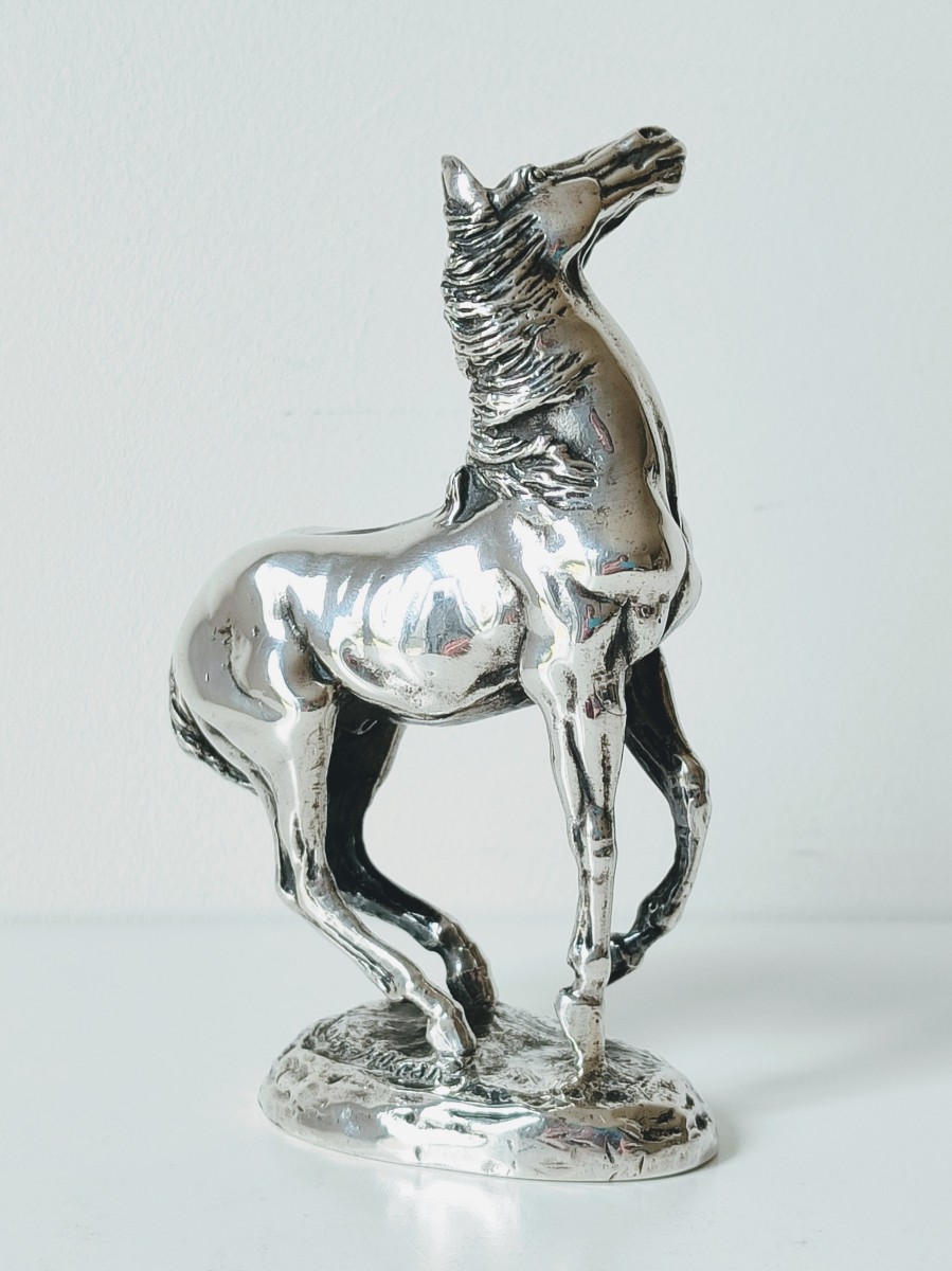 Cheval en argent massif -photo-3