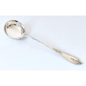 Solid Silver Art Nouveau Soup Ladle