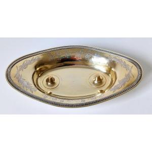 Solid Silver Vermeil Cruet Tray 