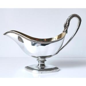 Solid Silver Sauce Boat Paris 1803-1809 