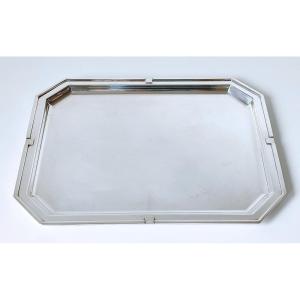 Art Deco Tray In Solid Silver 