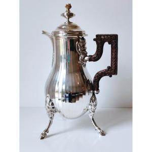 Large Solid Silver Coffee Pot Malines 1784