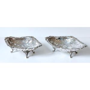 A Pair Of Solid Silver Cups 