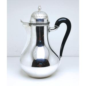 Cafetière marabout en argent massif Bruges 1831-1868 