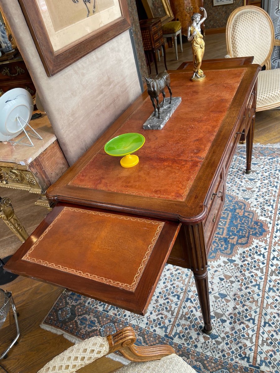 19th Century Mahogany Bureau Plat-photo-3