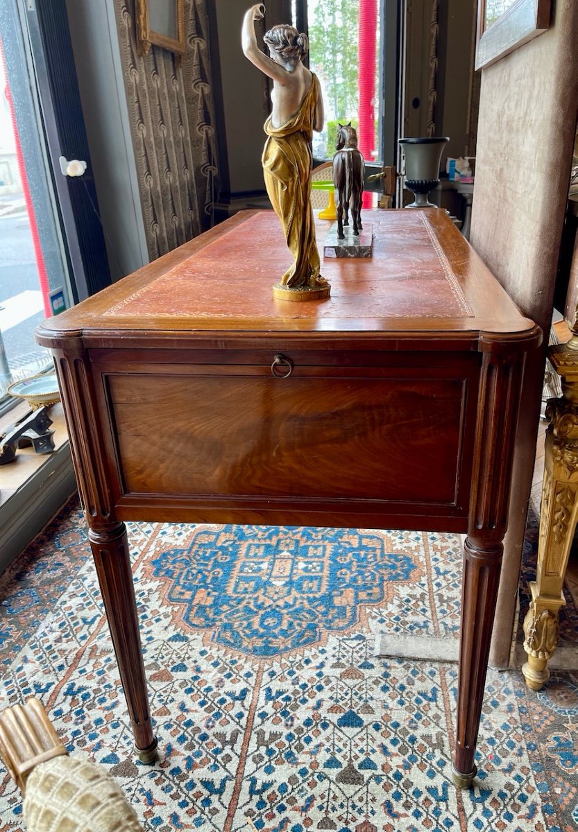 19th Century Mahogany Bureau Plat-photo-1