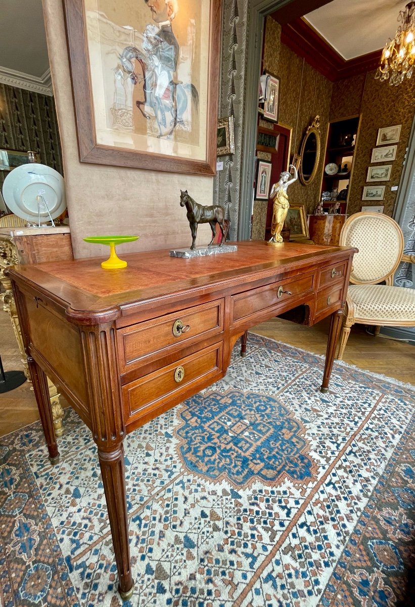 19th Century Mahogany Bureau Plat