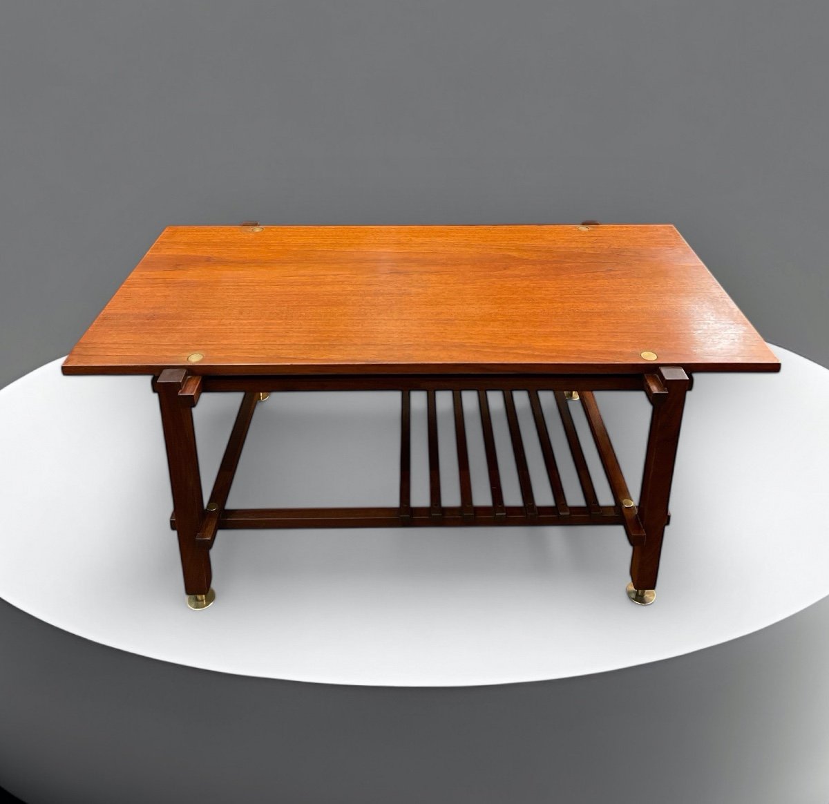 Teak Coffee Table - Italy 1960-photo-4