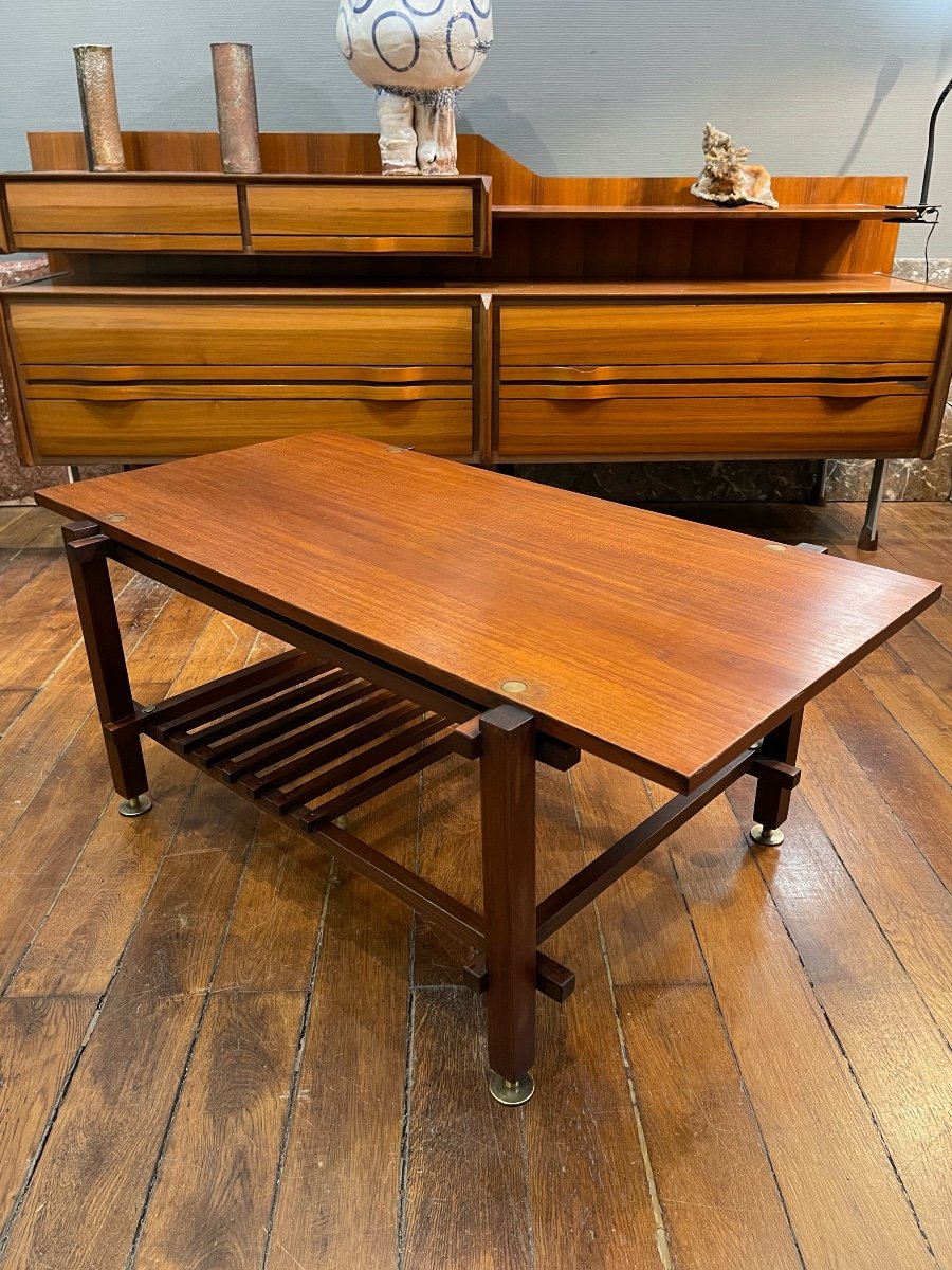 Teak Coffee Table - Italy 1960-photo-3