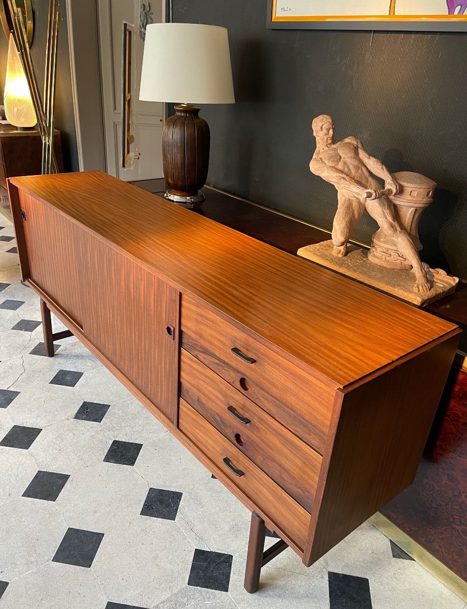 Large Sideboard - Teak Buffet - Italy By Barovero 1960-photo-4