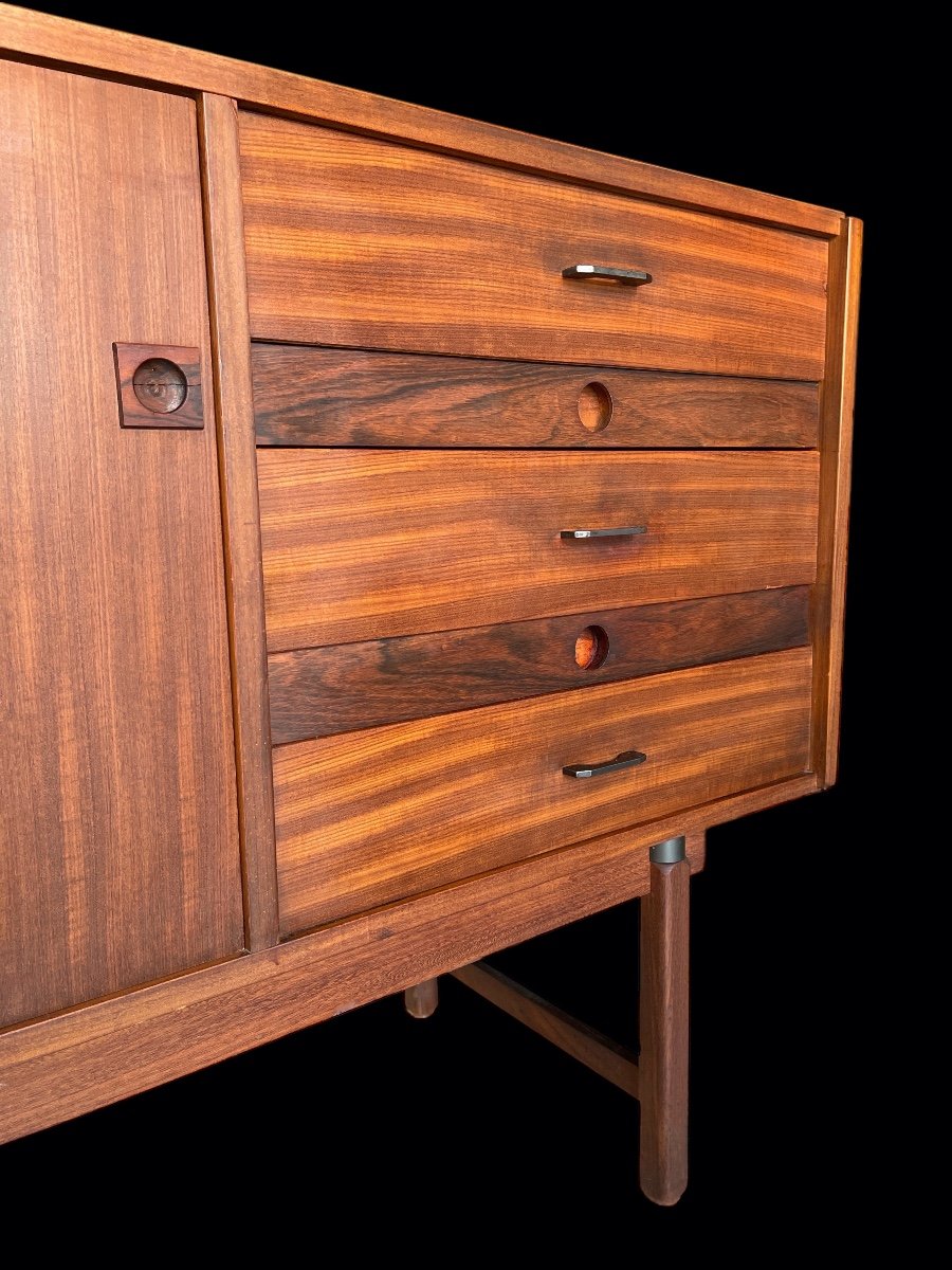 Large Sideboard - Teak Buffet - Italy By Barovero 1960-photo-2