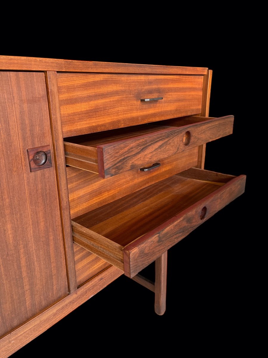 Large Sideboard - Teak Buffet - Italy By Barovero 1960-photo-3