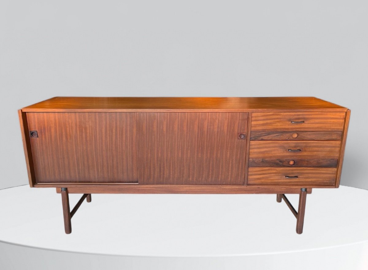 Large Sideboard - Teak Buffet - Italy By Barovero 1960-photo-7