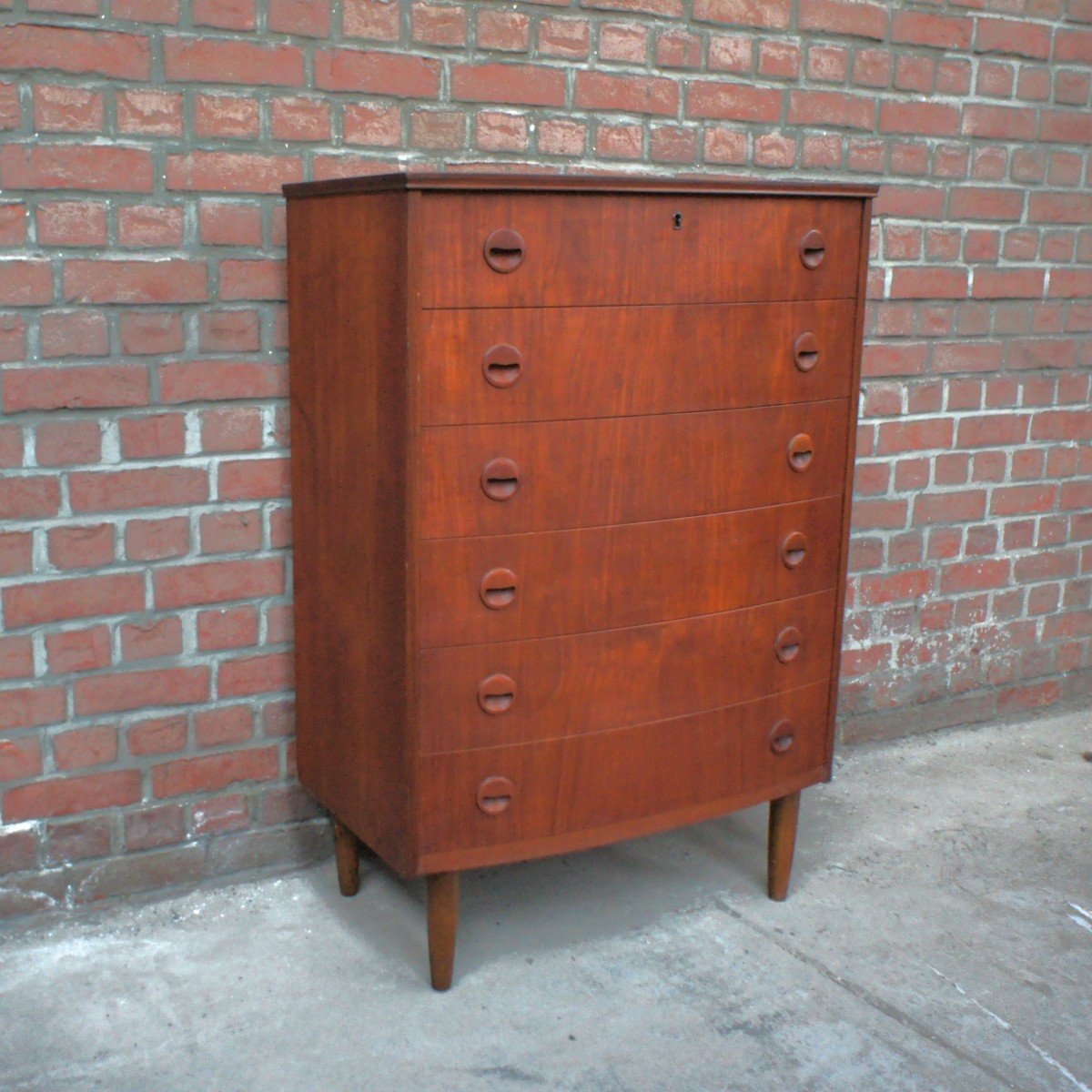 Vintage Scandinavian Teak Chiffonier, Dlg Kai Kristiansen-photo-2