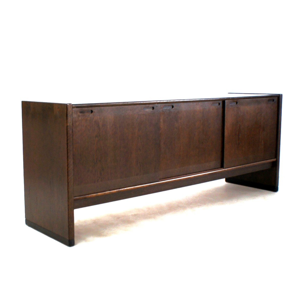 Scandinavian Sideboard In Smoked Oak, Skovby