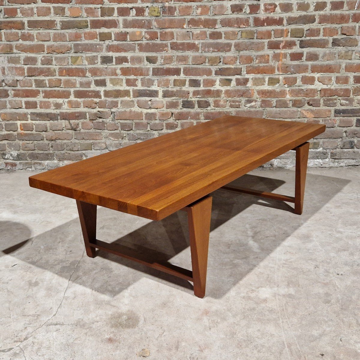 Scandinavian Coffee Table In Solid Teak, Illum Wikkelso-photo-3