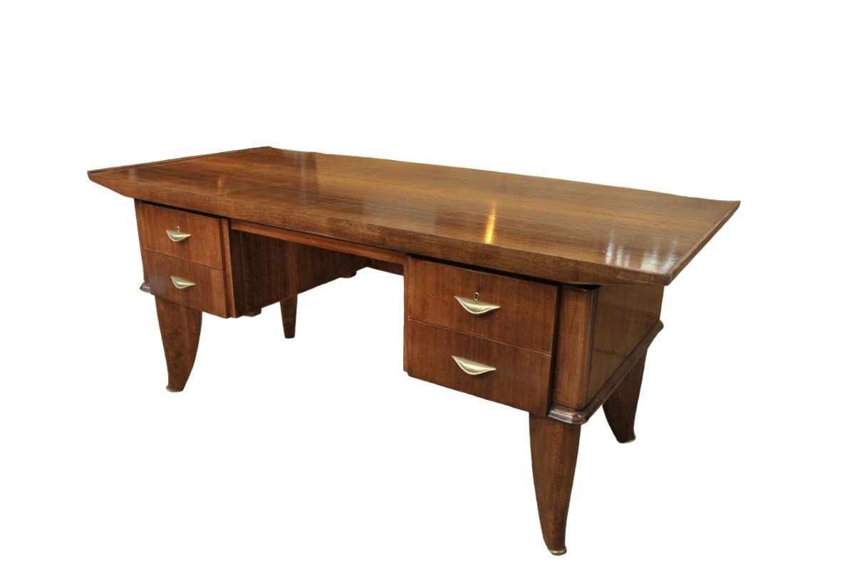 "minister" Desk In Rosewood, Art-deco Period, Sanyas And Popot-photo-3