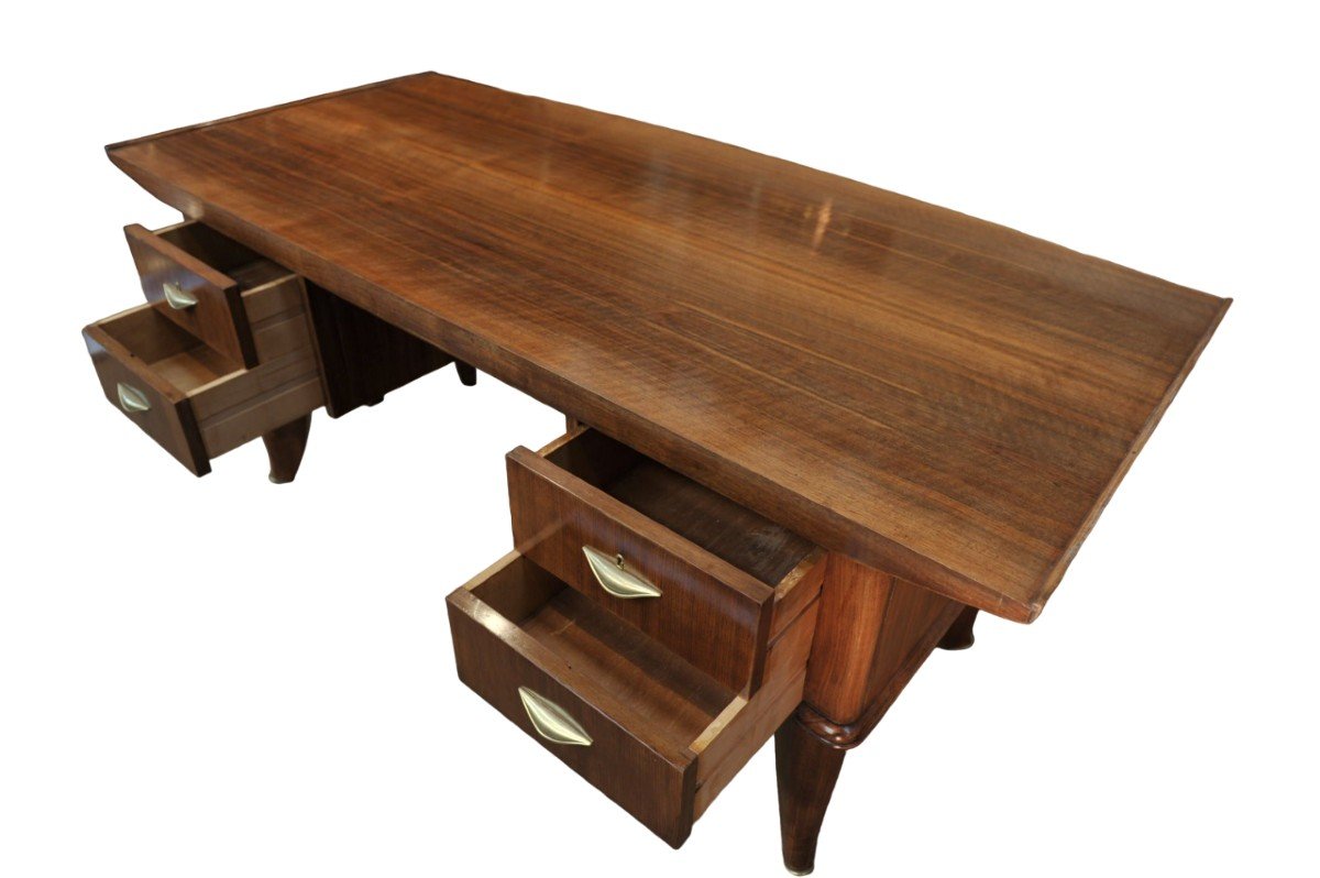 "minister" Desk In Rosewood, Art-deco Period, Sanyas And Popot-photo-4