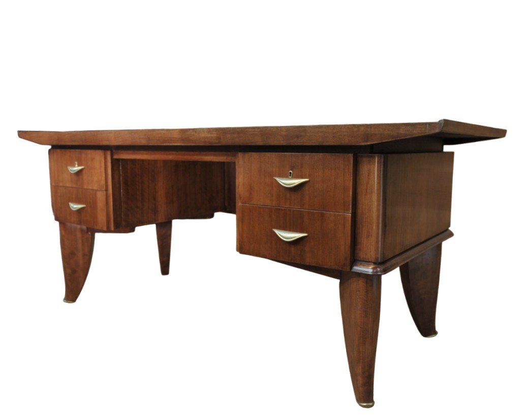 "minister" Desk In Rosewood, Art-deco Period, Sanyas And Popot-photo-3