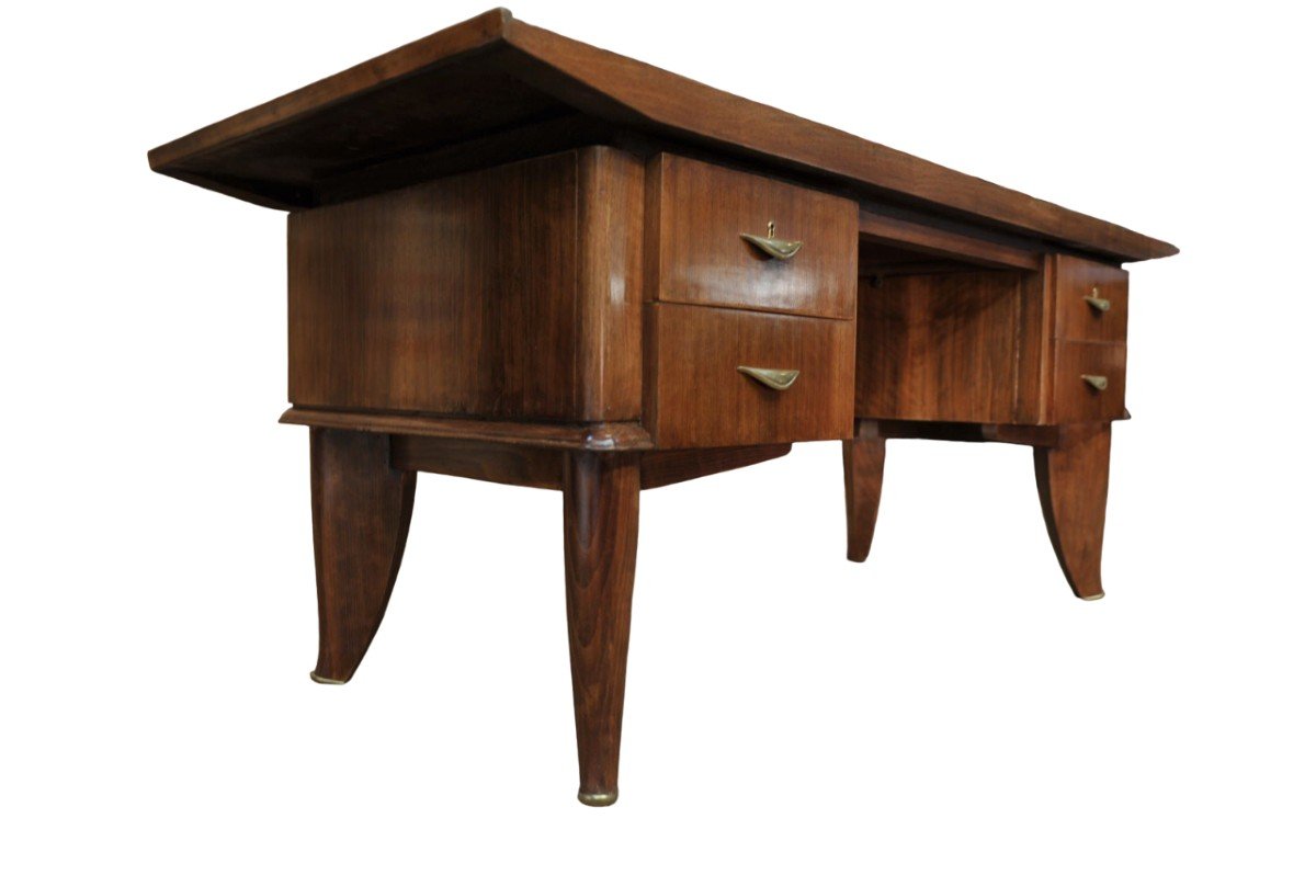 "minister" Desk In Rosewood, Art-deco Period, Sanyas And Popot