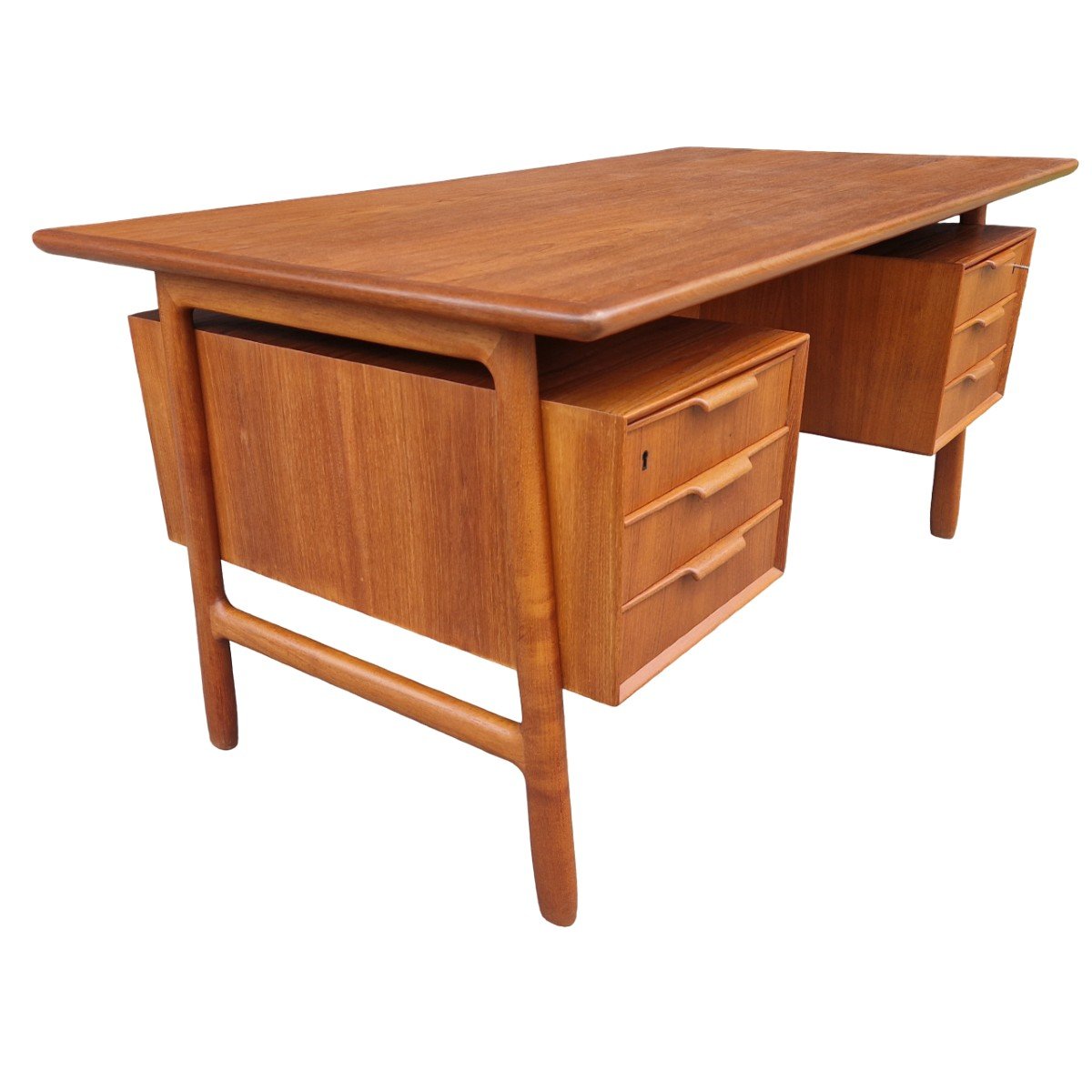 Vintage Scandinavian Teak Desk, Omann Jun.-photo-2