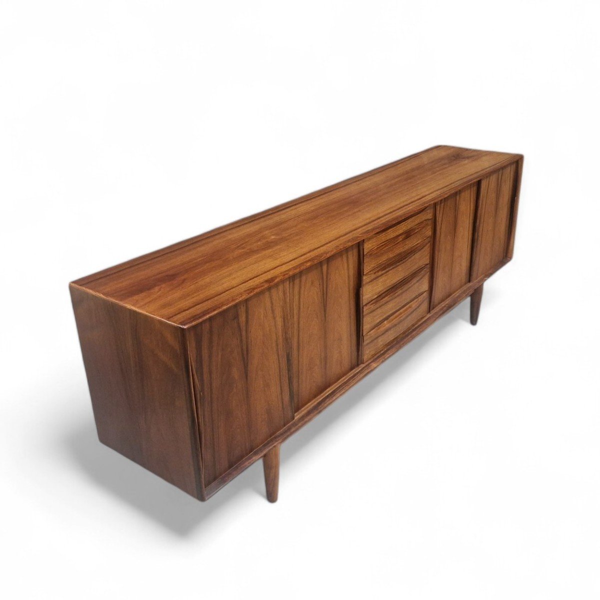 Vintage Scandinavian Sideboard In Rio Rosewood, Henry Rosengren Hansen, Skovby Mobelfabrik-photo-1