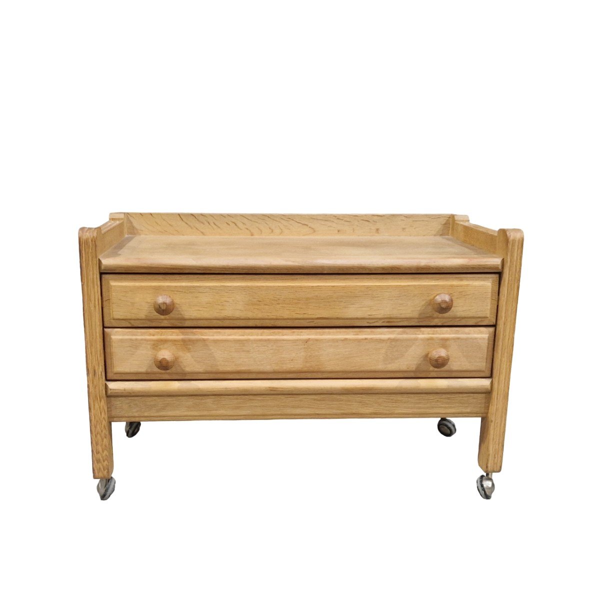 Vintage Commode In Light Oak, Guillerme And Chambron