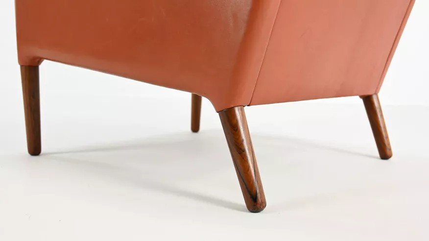 Scandinavian Leather Armchair, Kurt Ostervig-photo-3